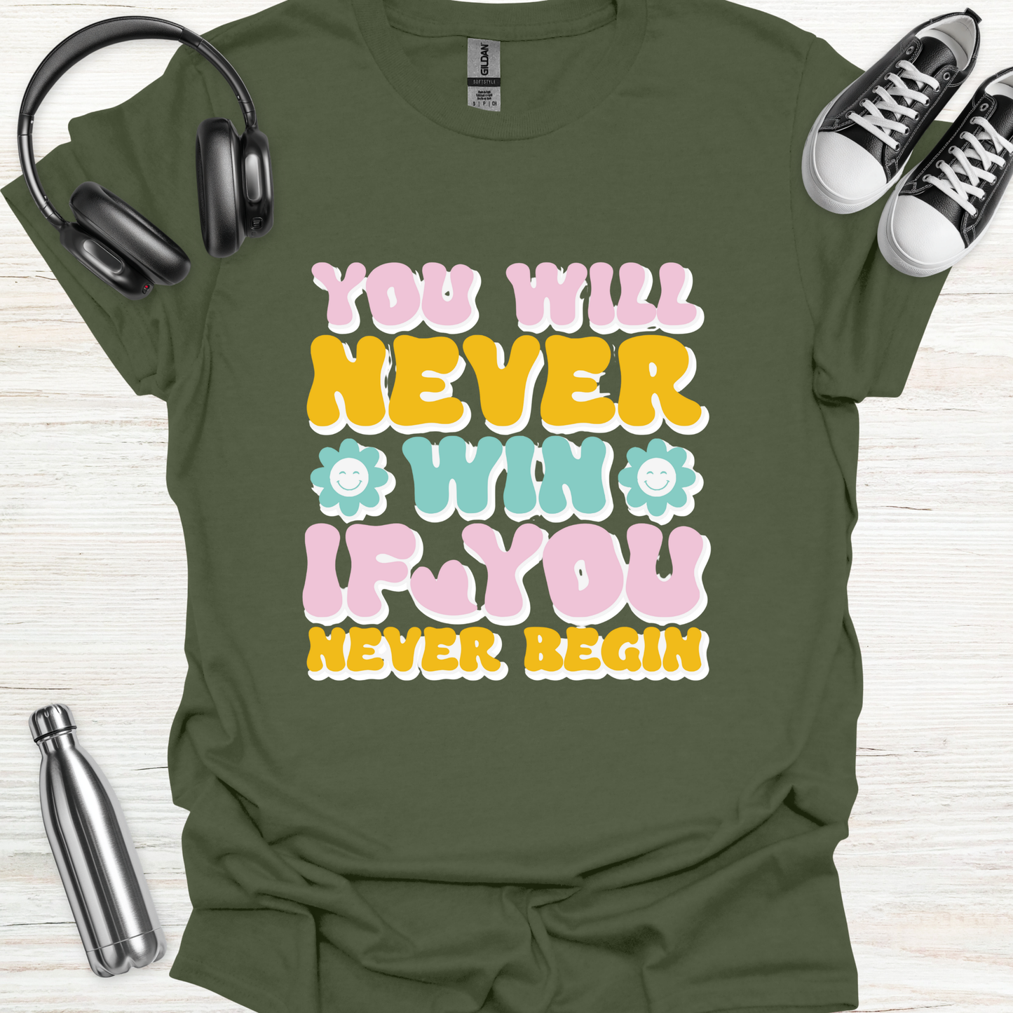 Never Begin T-Shirt